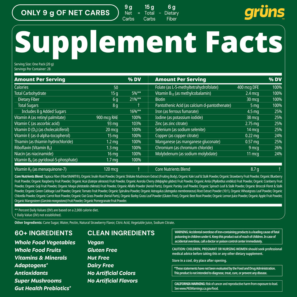 Grüns Superfood Gummies（Original）