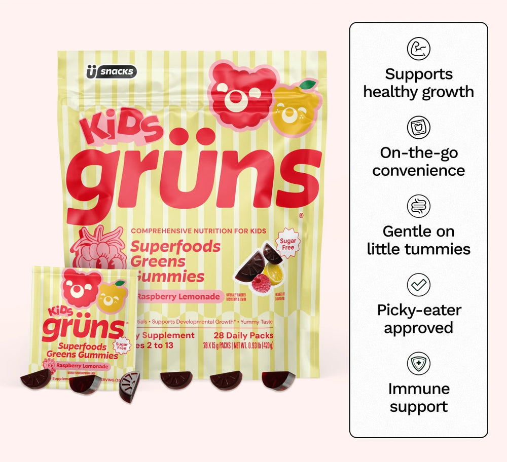 Grüns Kids Superfood Gummies（Raspberry Lemonade）