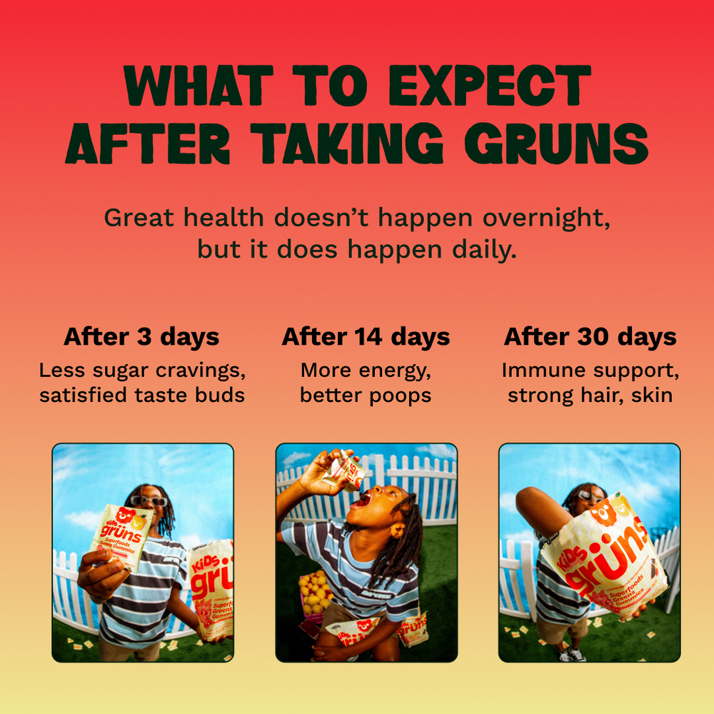 Grüns Kids Superfood Gummies（Raspberry Lemonade）